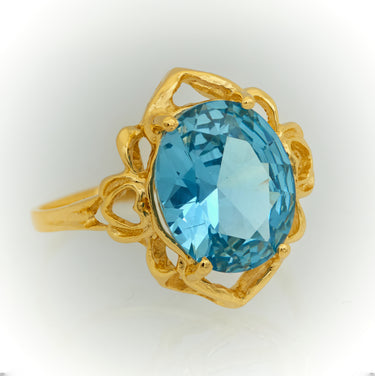Anillo con Piedra Azul